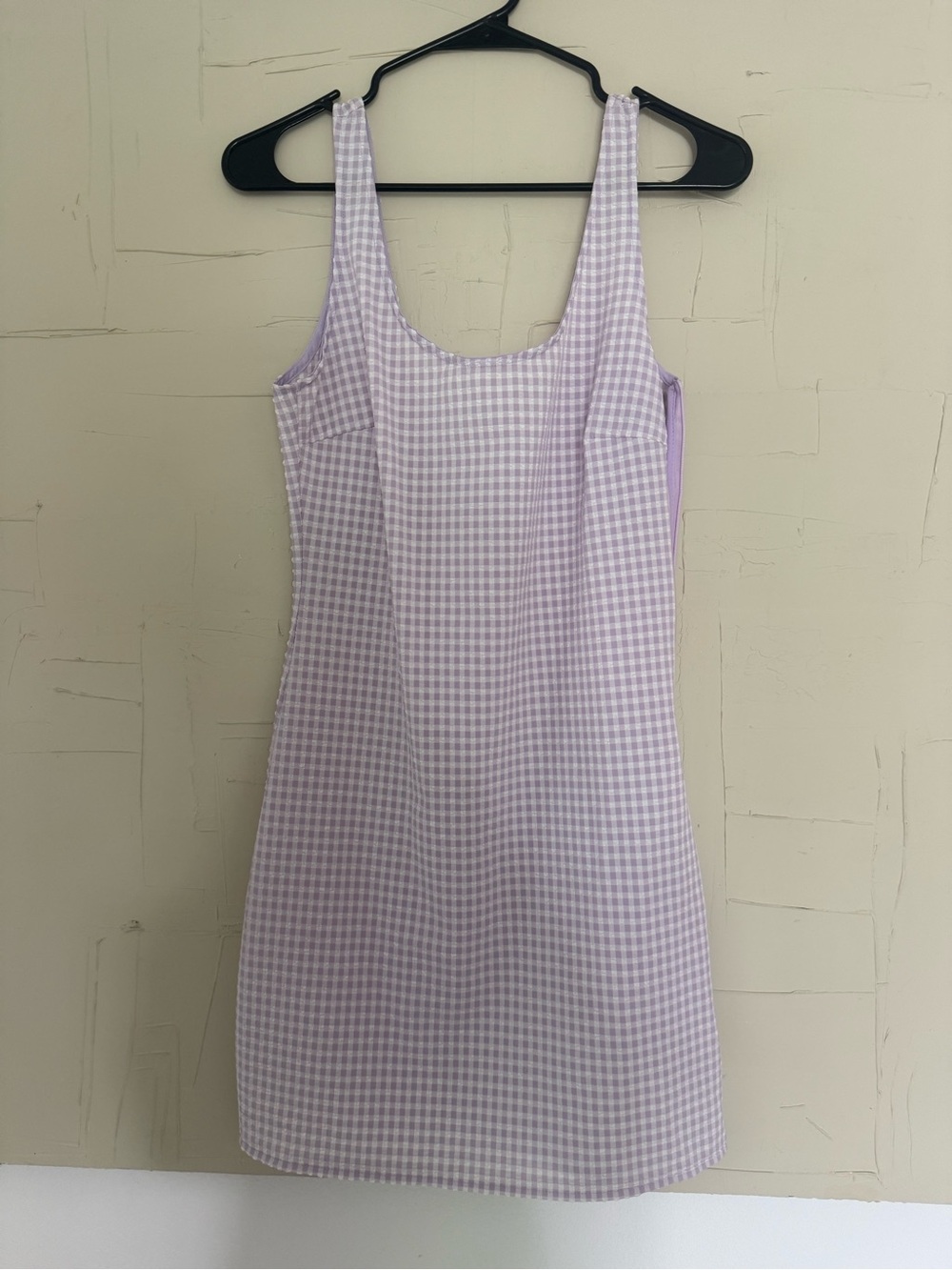 Urban Outfitters Lilac Gingham Mini Dress